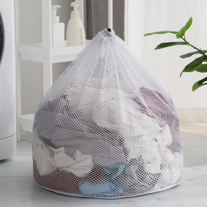 Multi-Size Custom-Logo Mesh Laundry Bag